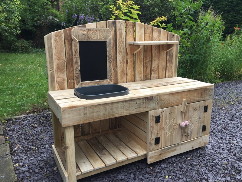 Mud kitchen for a no-nonsense proprietor.
